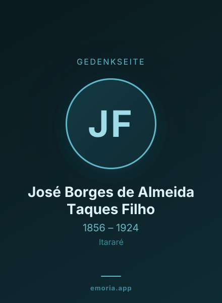 Gedenkportrait von José Borges de Almeida Taques Filho