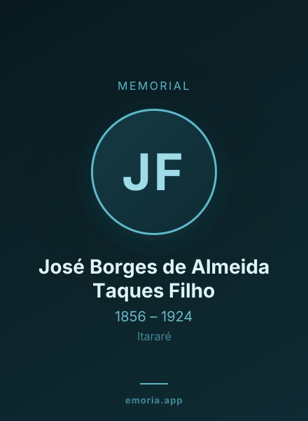 Memorial portrait of José Borges de Almeida Taques Filho