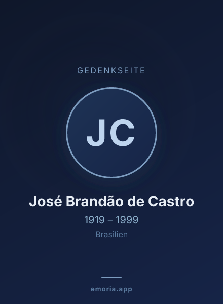 Gedenkportrait von José Brandão de Castro