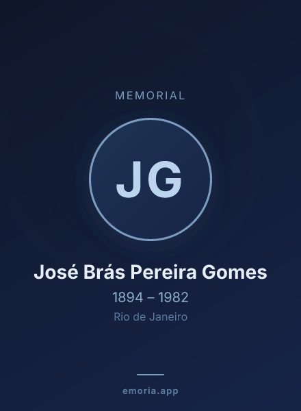 Memorial portrait of José Brás Pereira Gomes