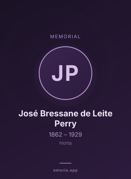 Memorial portrait of José Bressane de Leite Perry