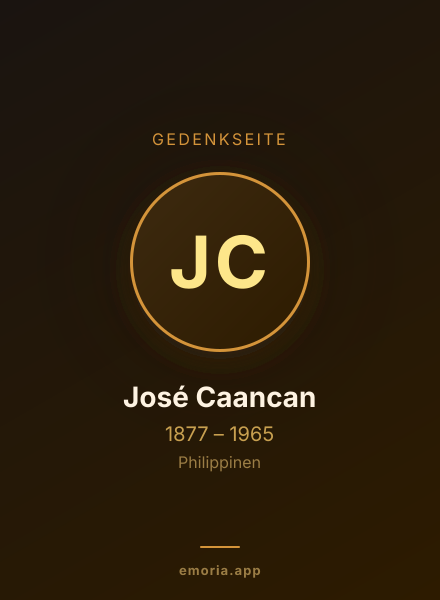 Gedenkportrait von José Caancan