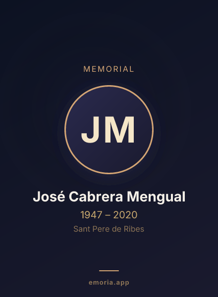 Memorial portrait of José Cabrera Mengual