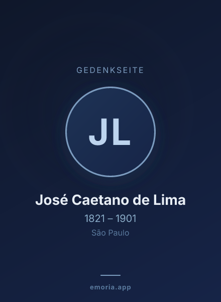 Gedenkportrait von José Caetano de Lima