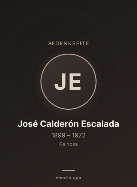 Gedenkportrait von José Calderón Escalada