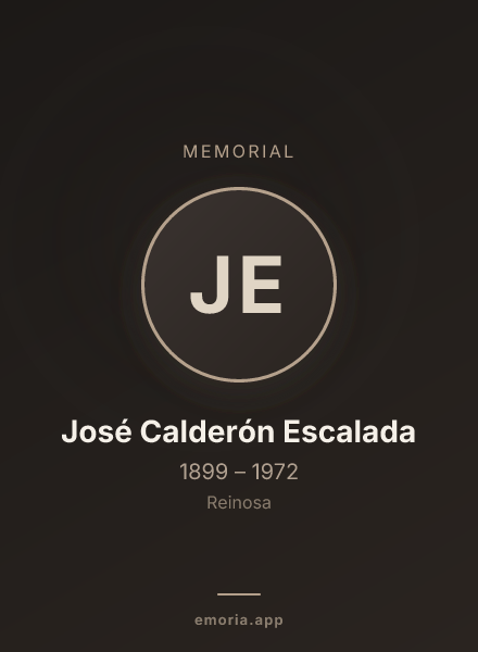 Memorial portrait of José Calderón Escalada