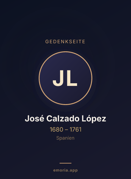 Gedenkportrait von José Calzado López