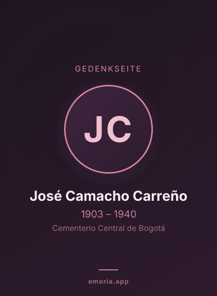 Gedenkportrait von José Camacho Carreño