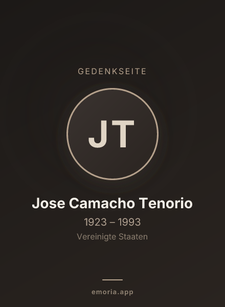 Gedenkportrait von Jose Camacho Tenorio