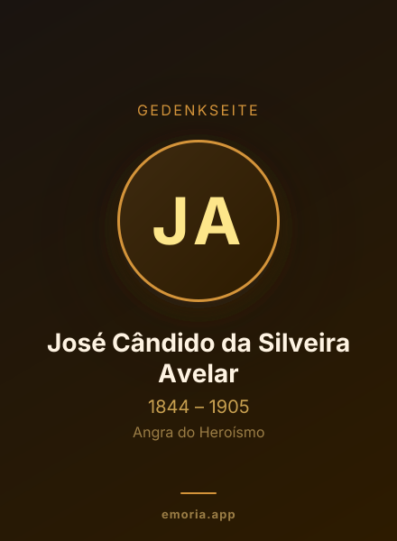 Gedenkportrait von José Cândido da Silveira Avelar