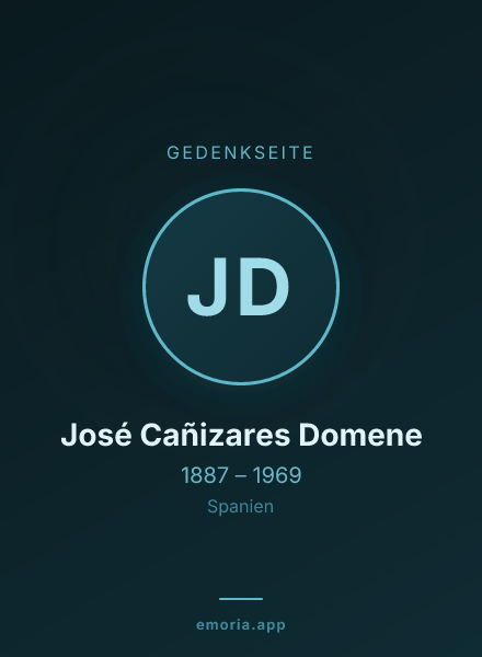 Gedenkportrait von José Cañizares Domene