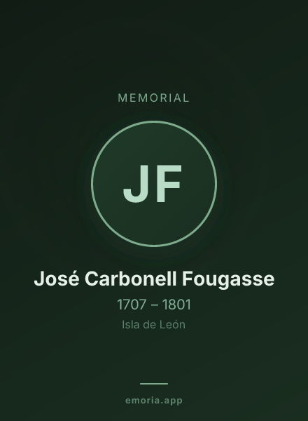 Memorial portrait of José Carbonell Fougasse