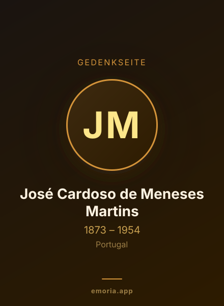 Gedenkportrait von José Cardoso de Meneses Martins