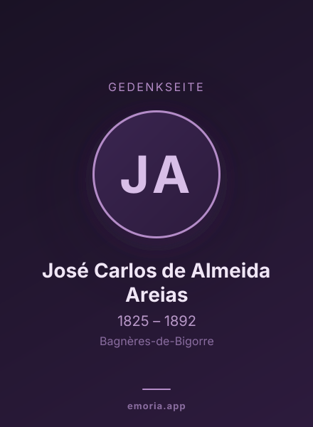 Gedenkportrait von José Carlos de Almeida Areias