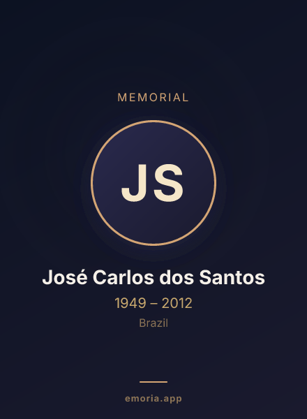 Memorial portrait of José Carlos dos Santos