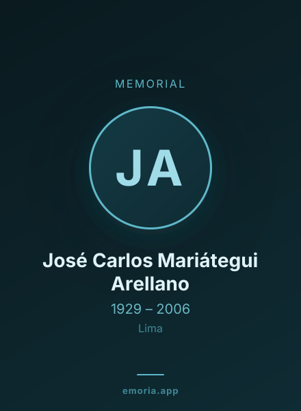 Memorial portrait of José Carlos Mariátegui Arellano