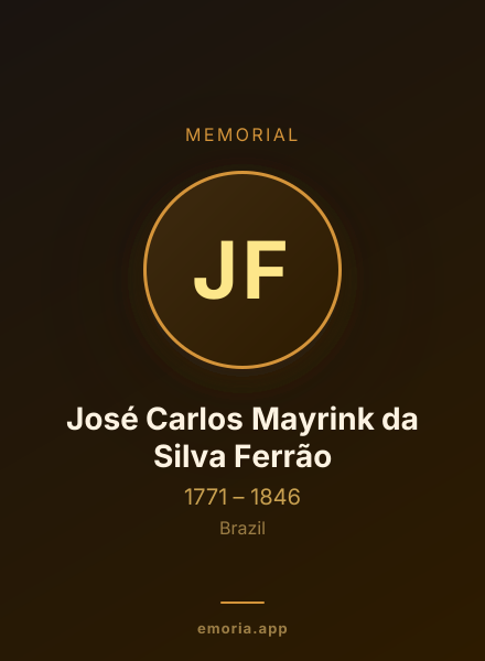Memorial portrait of José Carlos Mayrink da Silva Ferrão