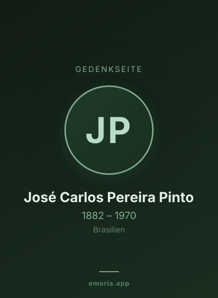 Gedenkportrait von José Carlos Pereira Pinto