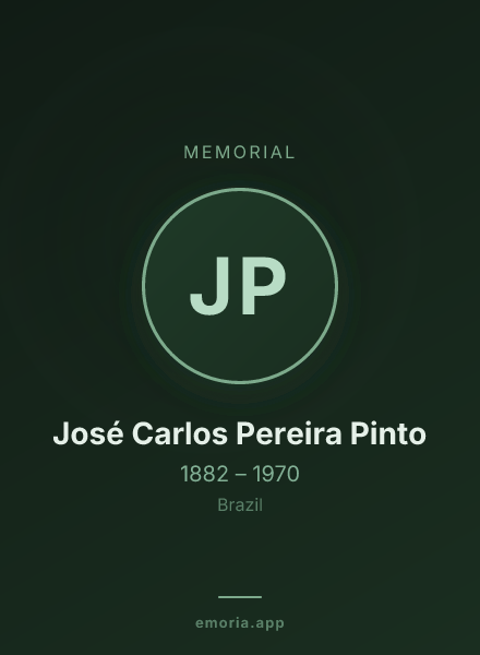 Memorial portrait of José Carlos Pereira Pinto