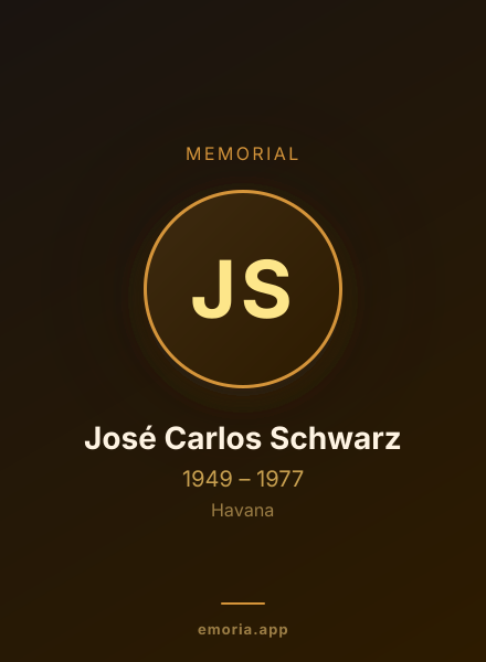 Memorial portrait of José Carlos Schwarz