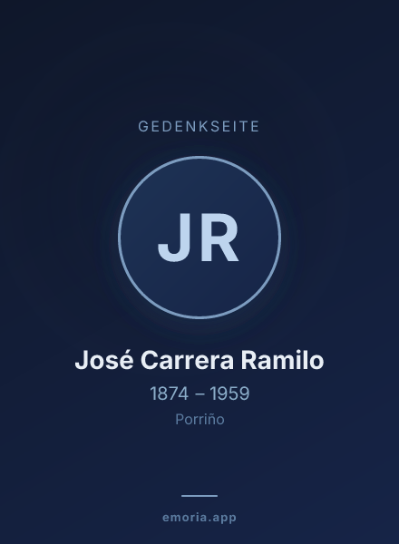 Gedenkportrait von José Carrera Ramilo