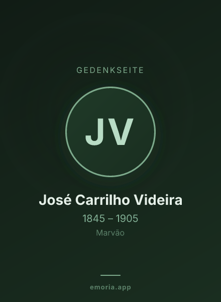 Gedenkportrait von José Carrilho Videira