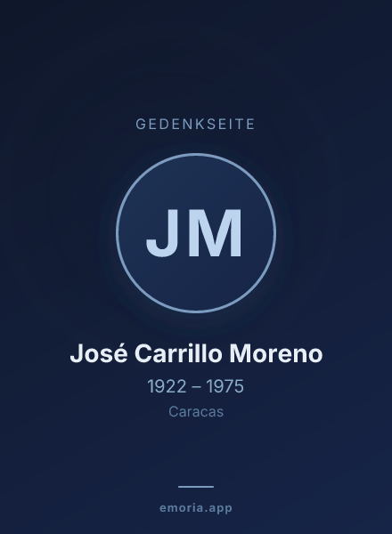 Gedenkportrait von José Carrillo Moreno