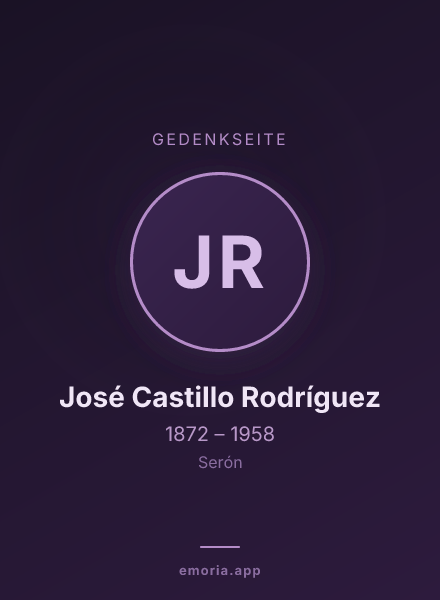 Gedenkportrait von José Castillo Rodríguez