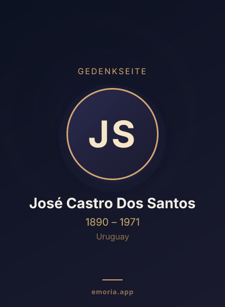 Gedenkportrait von José Castro Dos Santos