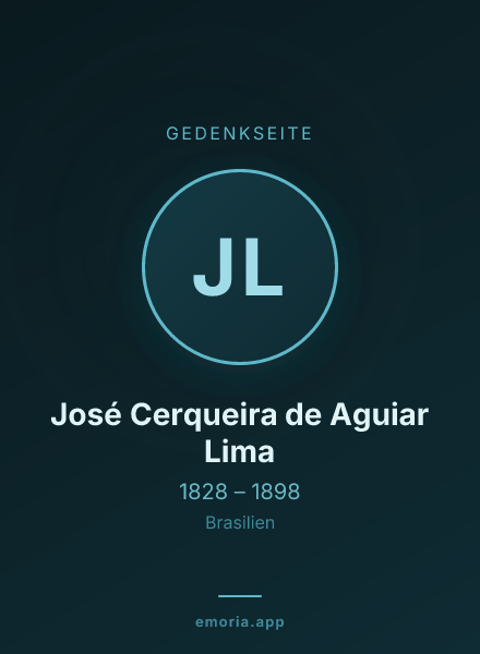 Gedenkportrait von José Cerqueira de Aguiar Lima