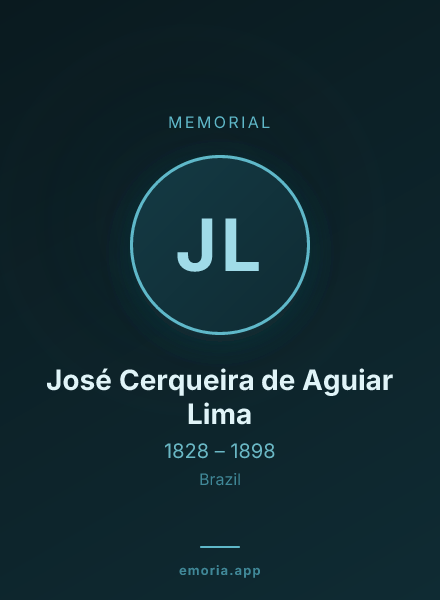 Memorial portrait of José Cerqueira de Aguiar Lima