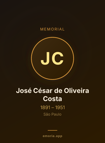 Memorial portrait of José César de Oliveira Costa