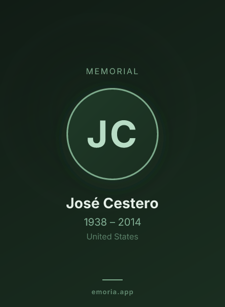 Memorial portrait of José Cestero
