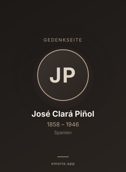 Gedenkportrait von José Clará Piñol