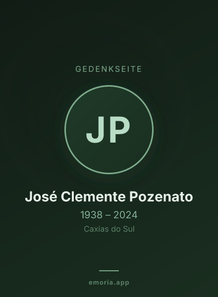 Gedenkportrait von José Clemente Pozenato