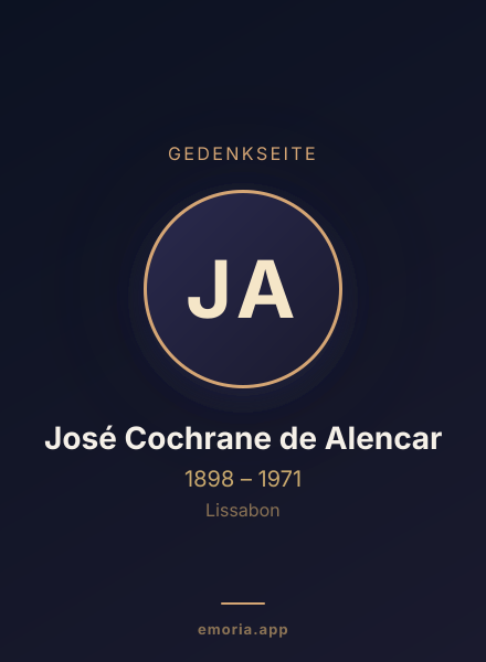 Gedenkportrait von José Cochrane de Alencar