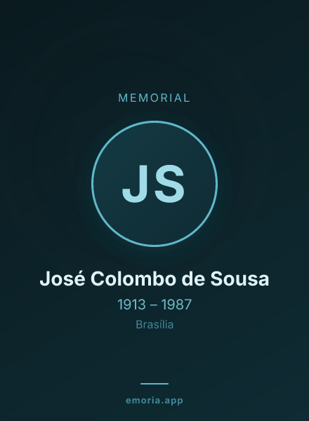Memorial portrait of José Colombo de Sousa