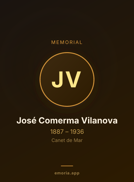Memorial portrait of José Comerma Vilanova