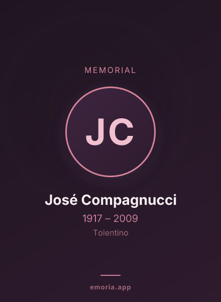 Memorial portrait of José Compagnucci