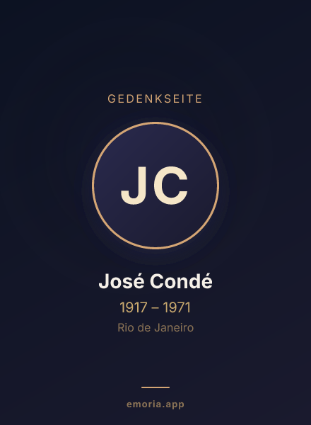 Gedenkportrait von José Condé