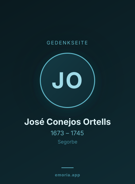 Gedenkportrait von José Conejos Ortells