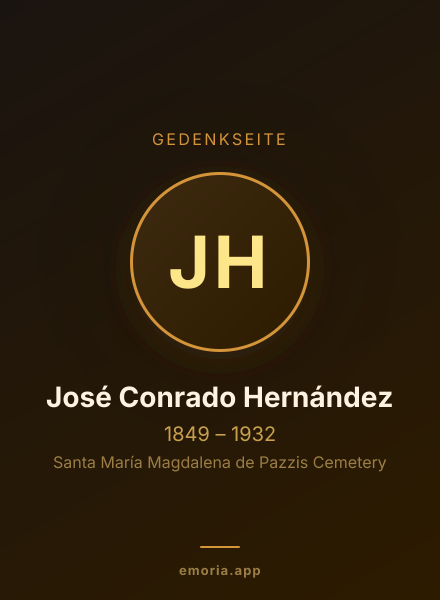 Gedenkportrait von José Conrado Hernández