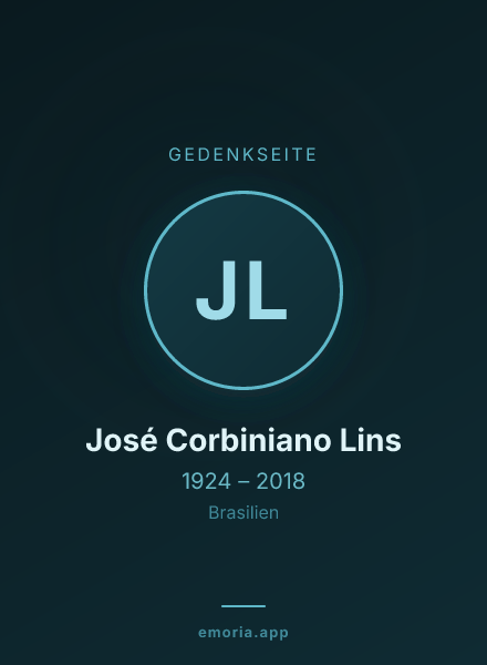 Gedenkportrait von José Corbiniano Lins