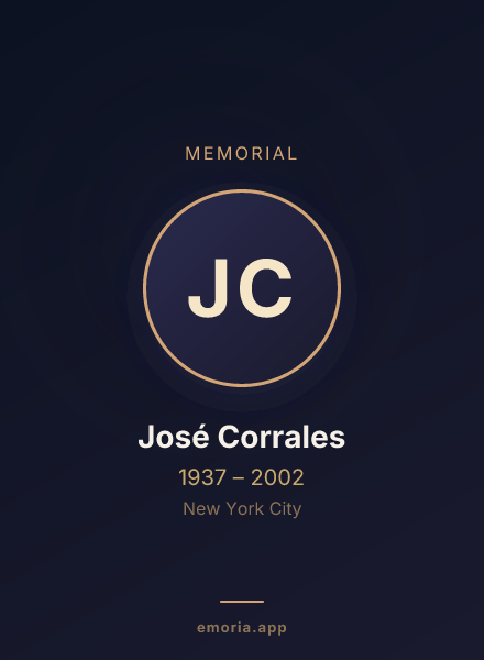 Memorial portrait of José Corrales