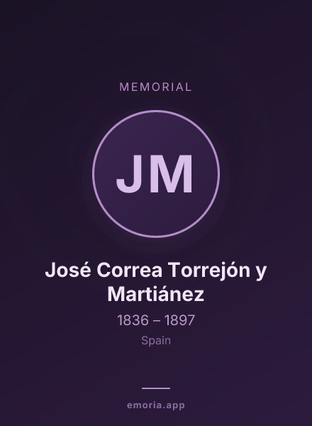 Memorial portrait of José Correa Torrejón y Martiánez