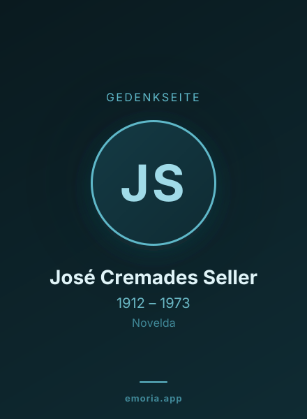 Gedenkportrait von José Cremades Seller