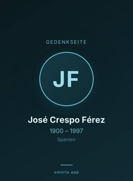 Gedenkportrait von José Crespo Férez