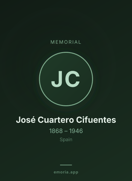 Memorial portrait of José Cuartero Cifuentes