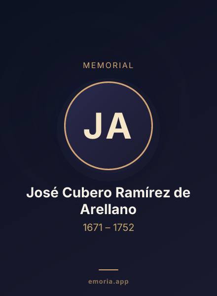 Memorial portrait of José Cubero Ramírez de Arellano