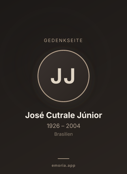 Gedenkportrait von José Cutrale Júnior